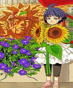 Himawari Uzumaki An Sunflowers paint by numbers