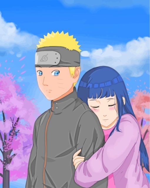 Hinata And Naruto Paint by numbers