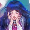 Hinata Anime Girl paint by numbers