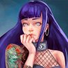 Hinata Hyuga Anime Naruto paint by numbers