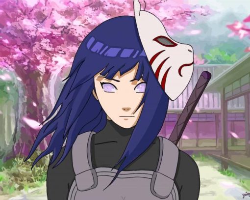 Hinata Hyuga Naruto paint by numbers