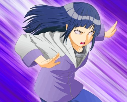 Hinata Narut Anime paint by numbers