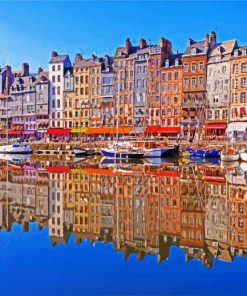 Honfleur Building paint by numbers