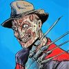 Horror Freddy Krueger paint by numbers