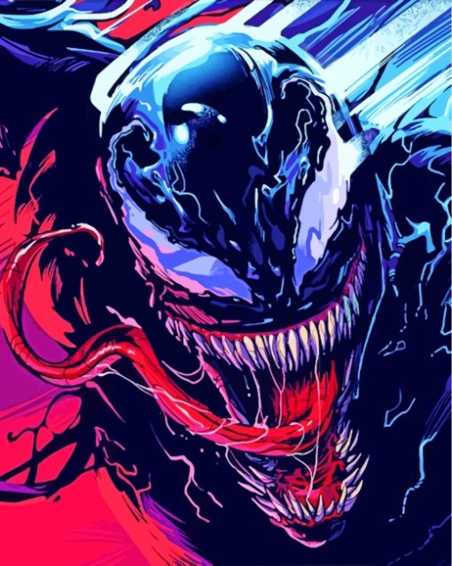 Illustration Venom paint by numbers