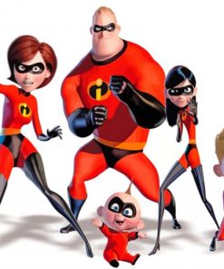 The Incredibles Family paint by numbers