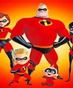 Incredibles paint by numbers