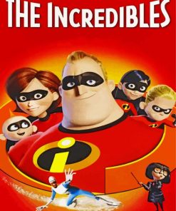 The Incredibles Poster paint by numbers