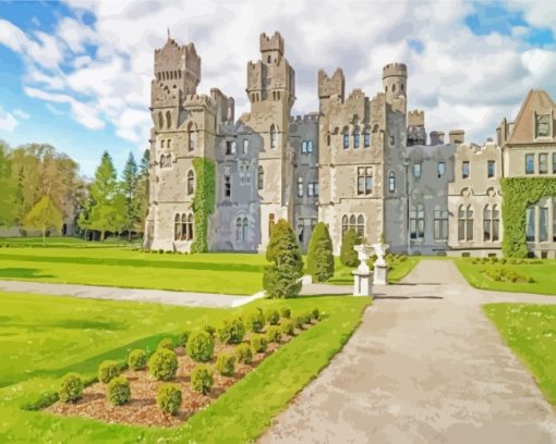 Ireland Ashford Castle paint by numbers