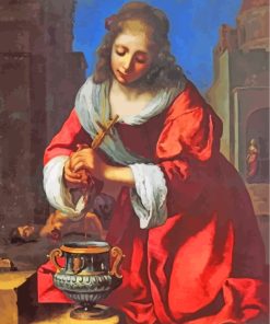 Jan Vermeer Saint Praxedis paint by numbers