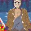 Jason Voorhees Horror Movie paint by numbers