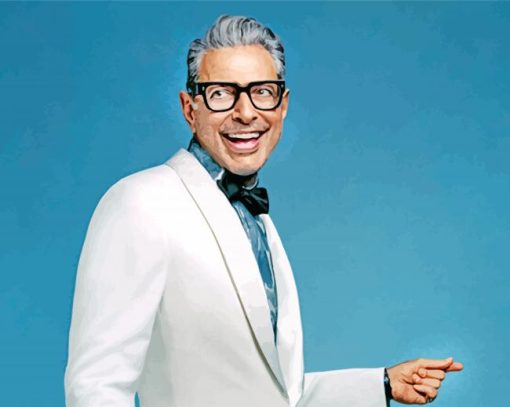 Jeffrey Goldblum paint by numbers