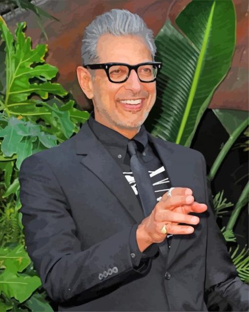 Jeffrey Lynn Goldblum paint by numbers