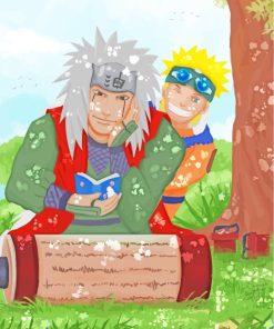 Jiraiya And Naruto Uzumaki paint by numbers