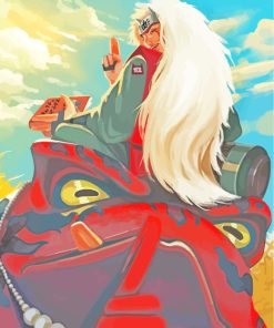 Jiraiya And Naruto Anime paint by numbers