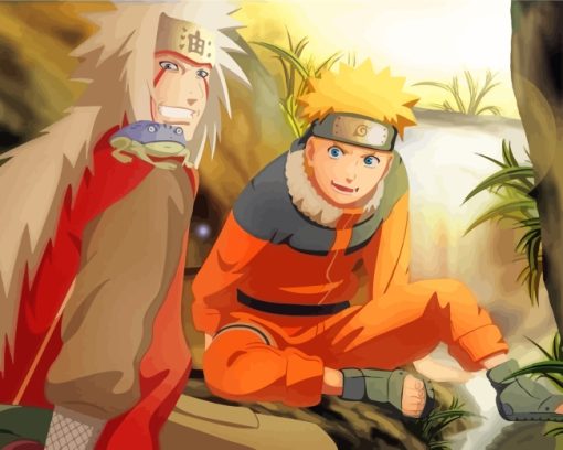 Jiraiya Naruto Uzumaki paint by numbers