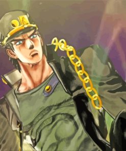 Jojo Adventure Jotaro Kujo paint by number