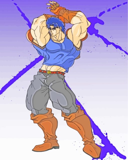 Jonathan Joestar Jojo Adventure Manga paint by numbers