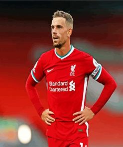 Jordan Henderson Footballer paint by numbers