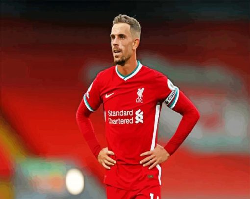 Jordan Henderson Footballer paint by numbers