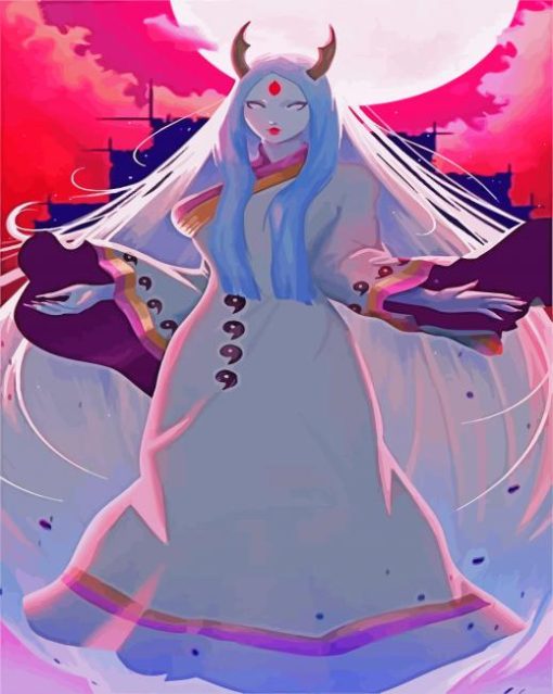 Aesthetic Kaguya Otsutsuki Naruto Manga Anime paint by numbers