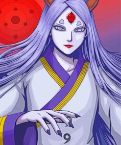 Aesthetic Kaguya Otsutsuki Naruto Anime paint by numbers