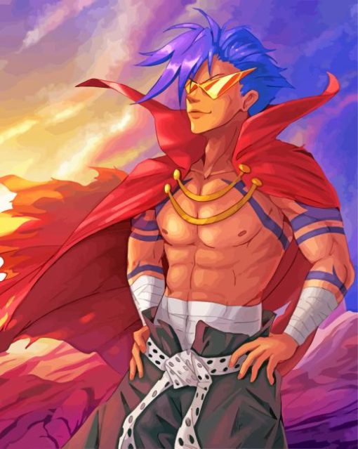 Kamina Anime paint by numbers