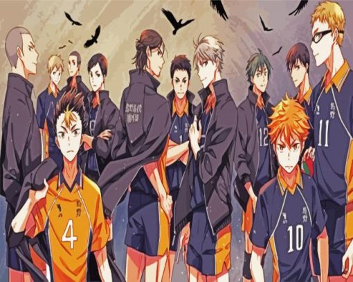 Karasuno High School paint by numbers