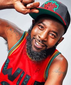 Karlous The Comedian paint by numbers