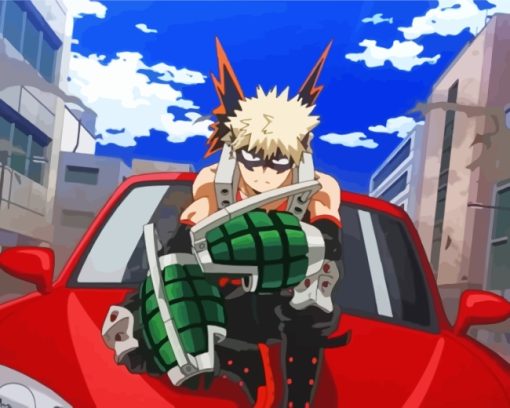 Katsuki Bukugo On Car paint by numbers