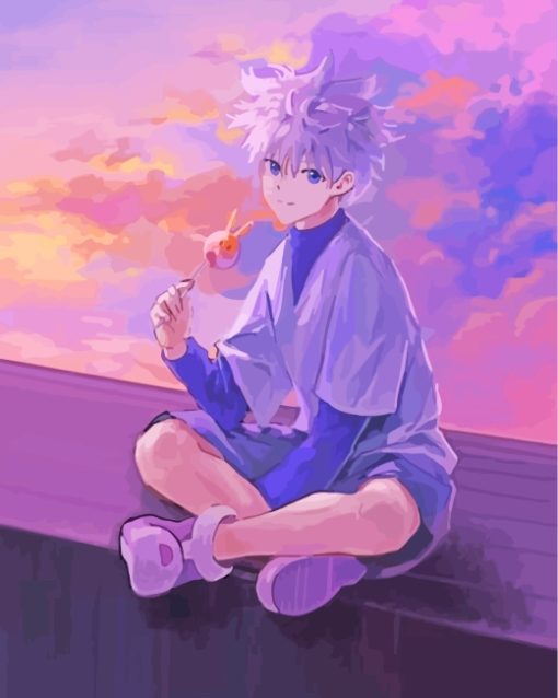 Killua Zoldyck Anime Boy paint by numbers