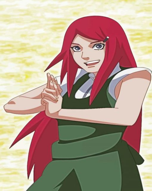 Kushina Uzumaki paint by numbers