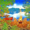 Lakeside Campfire paint by numbers