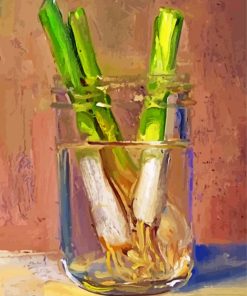 Leeks In Water paint by numbers