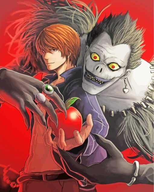 Light Yagami And Ryuk Paint by numbers