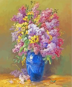 Lilacs IIn Blue Vase paint by numbers