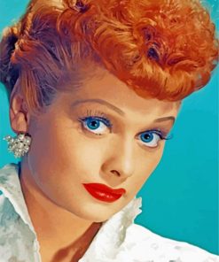 Lucille Ball Face paint by numbers