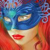 Masked Woman paint by number