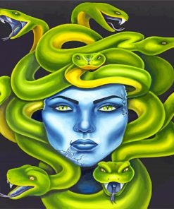 Medusa Poster paint by numbers