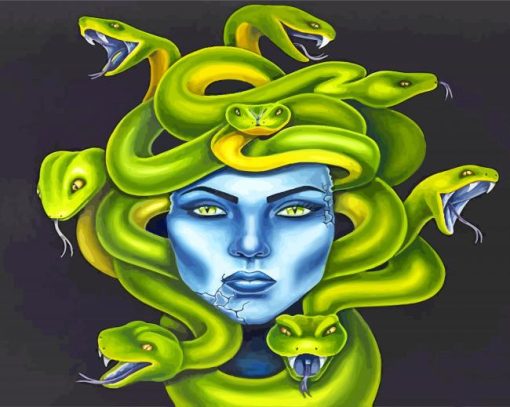 Medusa Poster paint by numbers