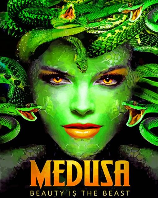 Medusa Poster paint by numbers