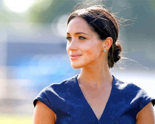 Meghan Duchess Of Sussex paint by numbers