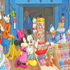 Mickey And Minnie Candy Store paint by numbers