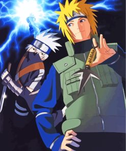 Minato Kamikaze And Kakashi Hatake paint by numbers