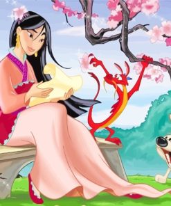 Mulan Disney Princess paint by numbers