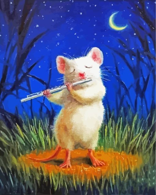 Musician Mouse paint by numbers