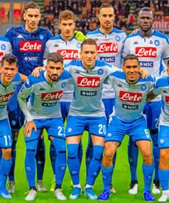 NAPOLI Football Team paint by numbers