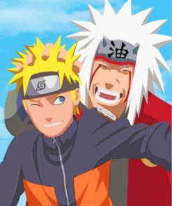 Naruto Uzumaki And Jiraiya paint by numbers