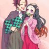 Nezuko And Tanjiro Kamado paint by numbers