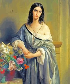 Odalisque Hayez paint by number